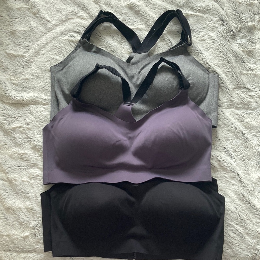 Target All In Motion Racerback Sports Bra w/ Permanent Cups- SET OF 5- Medium